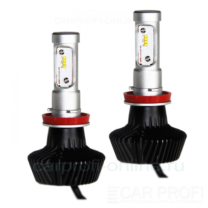 Светодиодные лампы CarProfi G7 H11 Luxeon ZES 4000Lm (комплект, 2шт)