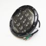 Светодиодные фары CarProfi CP-LED-7"-75W-RL Black, CREE, DRL (к-т 2 шт)