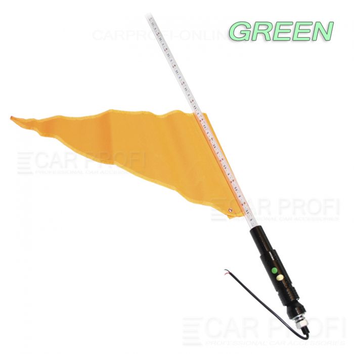 Светодиодный LED ФлагШток 5FT CarProfi CP-LX401 GREEN, 156 LED SMD 5050  (зелёное свечение)