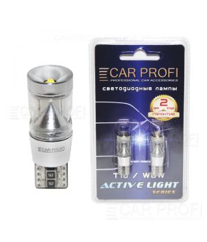 Светодиодная лампа CarProfi T10 9W CREE Active Light series, с обманкой CAN BUS, 160lm (блистер 2 шт.)