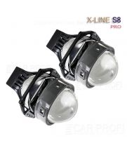 Светодиодные би-линзы CarProfi Bi LED Lens X-Line S8 PRO, 3.0 дюйма, 5100k (к-т 2 шт.)