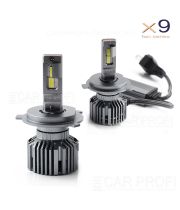Светодиодные лампы CarProfi CP-X9 H4 Hi/Low Fan Series, CanBus, 45W, 12000Lm (к-кт 2шт)