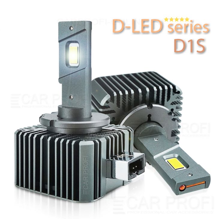 Светодиодный головной свет CarProfi D-LED Series D1S, +100% HIGH POWER 7040  CSP, 50W
