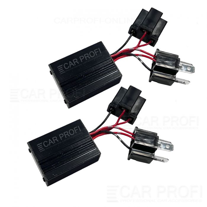 Обманки CarProfi CP-CAN LED + IF H4 (H19)c фильтром помех, для установки светодиодных ламп головного света и птф