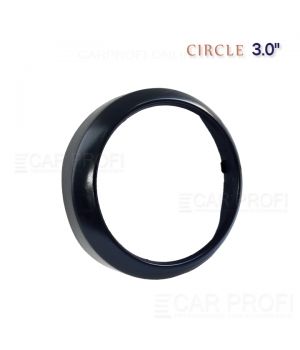 Маска для би-линзы CarProfi CIRCLE 3.0" Black mini, комплект 2шт