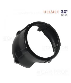 Маска для би-линзы CarProfi HELMET 3.0" Black (Z139), комплект 2шт