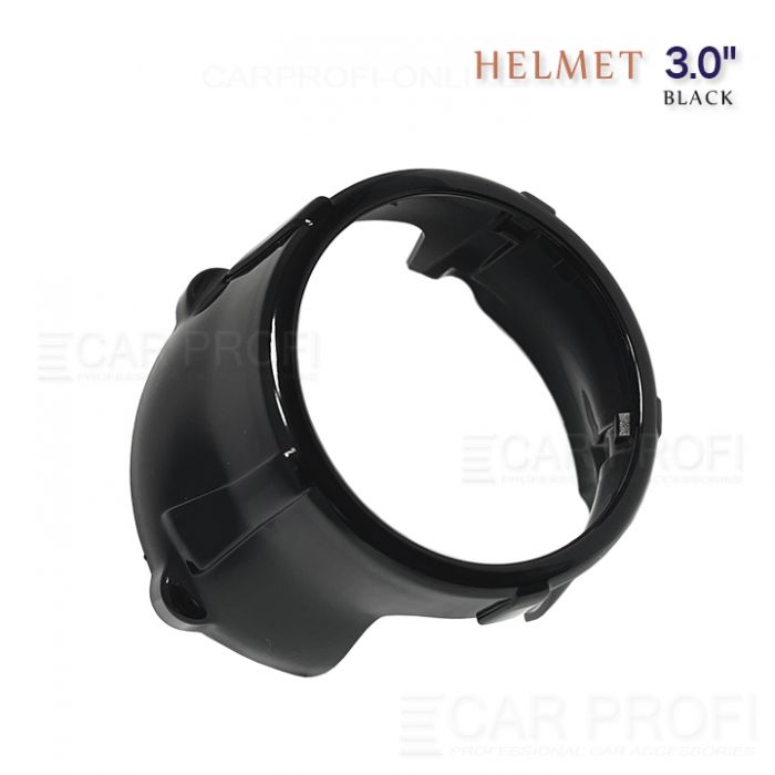 Маска для би-линзы CarProfi HELMET 3.0" Black (Z139), комплект 2шт
