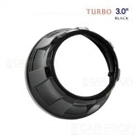 Маска для би-линзы CarProfi TURBO 3.0" Black (Z105), комплект 2шт