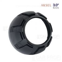 Маска для би-линзы CarProfi AKSEL 3.0" Black, комплект 2шт