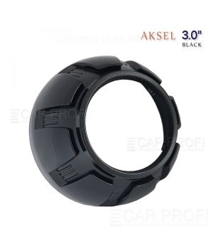 Маска для би-линзы CarProfi AKSEL 3.0" Black, комплект 2шт