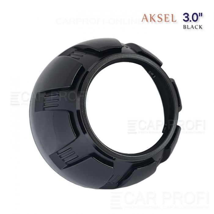Маска для би-линзы CarProfi AKSEL 3.0" Black, комплект 2шт | параметры